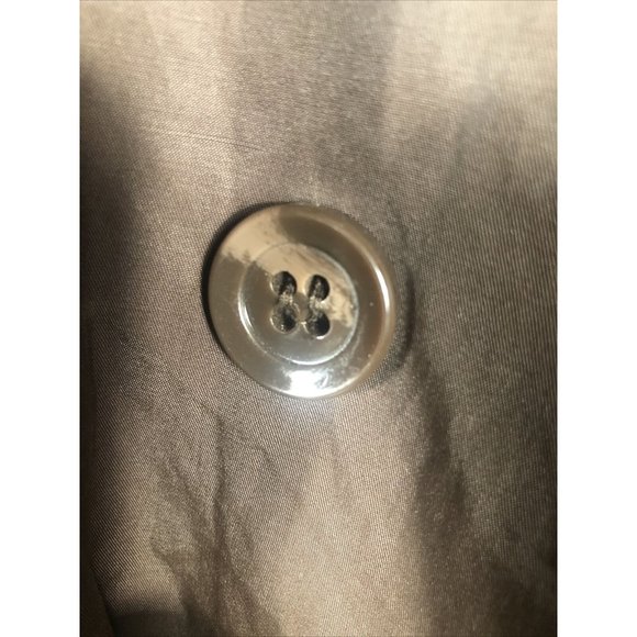 Daisy Fuentes 2 Button Woman’s Belted Wind Breaker Jacket Large Brown - Picture 6 of 13